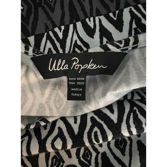 Ulla Popken women’s size L sleeveless gray geometric print WhimsyGoth tunic top - Picture 7 of 7